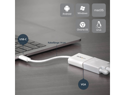 USB-C TO VGA ADAPTER - WHITE
