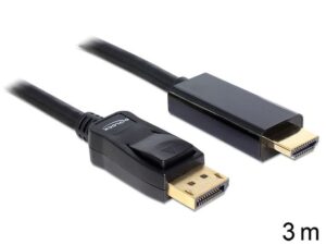 Delock - Kabel adapt�ru - DisplayPort s piny (male) do HDMI s piny (male) - 3 m