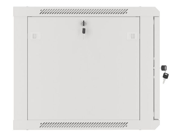 Szafa instalacyjna wisząca 19'' 9U 600X600mm szara (drzwi        szklane) - Image 4