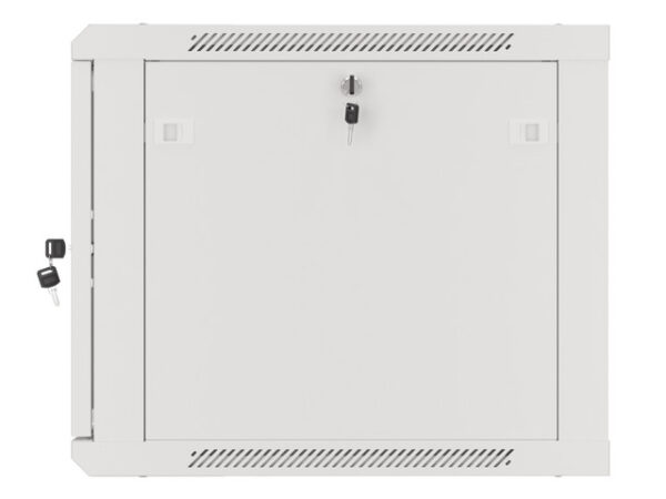 Szafa instalacyjna wisząca 19'' 9U 600X600mm szara (drzwi        szklane) - Image 5
