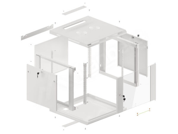 LANBERG WF01-6609-10S wall-mount rack - Image 15