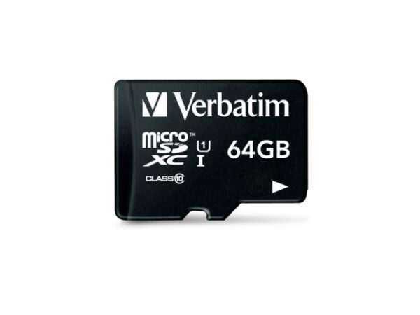 Verbatim microSD Premium* 64GB + SD adapter