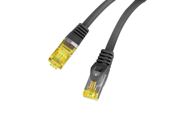 Patchcord kat.6a S/FTP LSZH CU 1,5m fluke passed czarny - Image 3