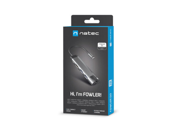 NATEC MULTIPORT FOWLER GO USB-C -> HUB USB, HDMI - Image 2