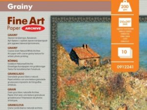 Lomond Fine Art Paper Gallery Grainy 200g/m2 A4, 10 sheets, Coarse Natural White Archive