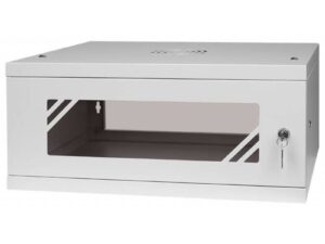 Stalflex Rack Cabinet 19" 4U  450mm  Glass Door  Gray RC19-4U-450GG