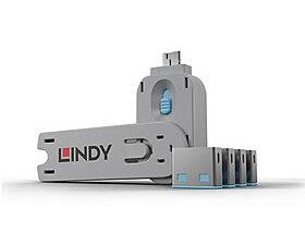 USB PORT BLOCKER 4PACK/BLUE 40452 LINDY