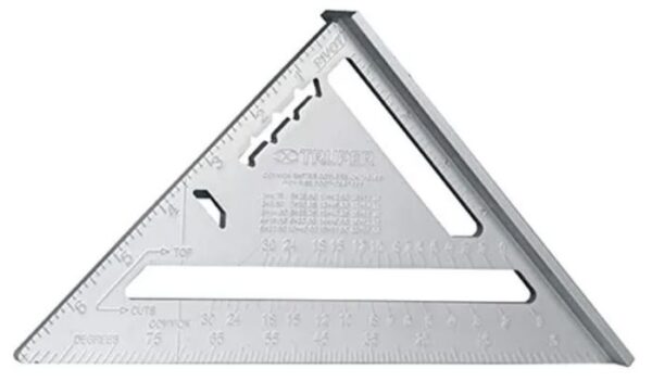 Carpenters aluminium speed square Truper (305mm)