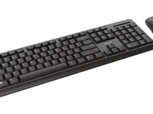 Trust TKM-350 - Wireless keyboard and mouse set (Black)