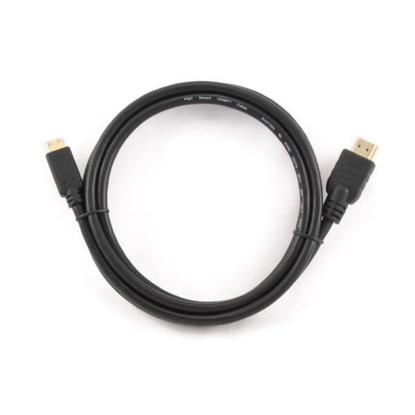 Gembird kábel mini HDMI High speed (M) na HDMI (M), pozlátené konektory, 1 m, čierny