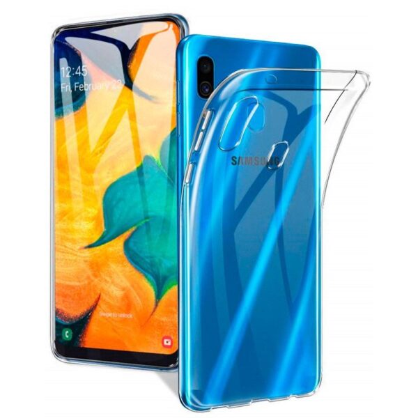 Samsung A20 Silicon Case Transparent - Image 2