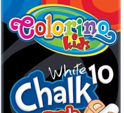 Colorino Kids Dustless chalk white 10 pcs