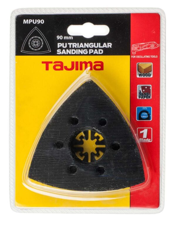 Multitool PU triangular sanding pad 90mm. For wood and paint