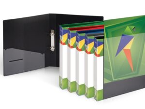 Binder Forpus, A4 / 30 mm, 2 rings, Ø 16 mm, plastic, red