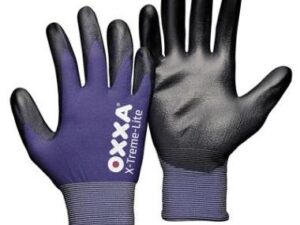 Nylon gloves with polyurethane coating OXXA X-Treme-Lite 51-100, extreme thin, size 8/M