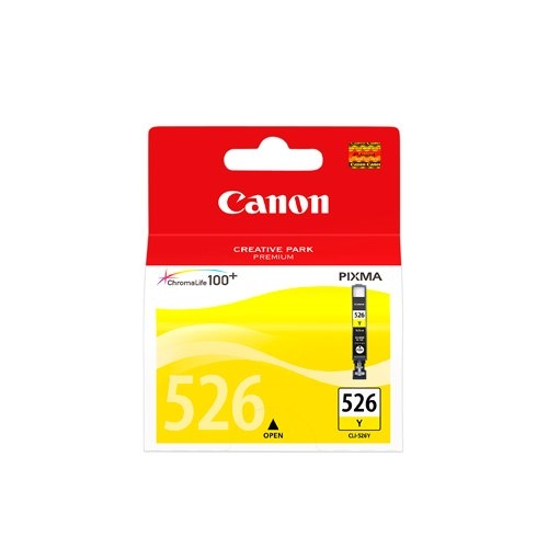 Canon CLI-526Y - 9 ml - gul - original - bl�cktank - f�r PIXMA iP4950, iX6550, MG5250, MG5350, MG6150, MG6250, MG8150, MG8250, MX715, MX885, MX895 - Image 2