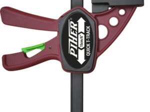 One hand Quick T-Track clamp 7x22cm max 60kg for tracks and work benches