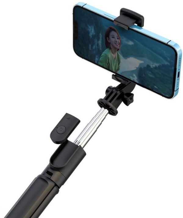 XO SS09 Selfie Stick / Tripod with Bluetooth Remote Control 64cm - Image 5