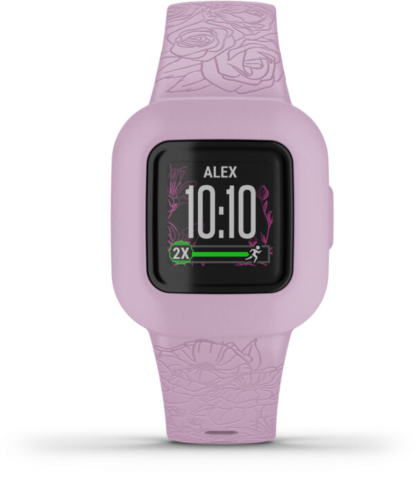 Garmin activity tracker for kids Vivofit Jr.3, lilac floral - Image 2