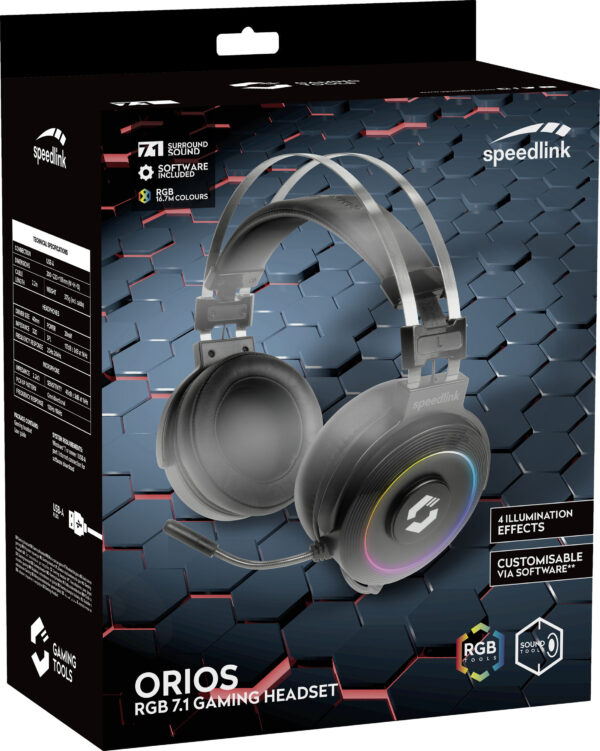 Speedlink headset Orios (SL-860005-BK) - Image 4