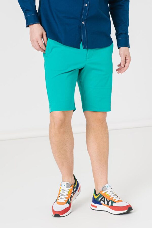 PANTALONI SCURT CASUAL BARBATI GREEN M - Image 2