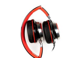 CASTI  Spacer, cu fir, standard, utilizare multimedia, microfon pe fir, pliabile, banda ajustabila, conectare prin Jack 3.5 mm x 2, rosu&negru, "SPHS-SILVER", (timbru verde 0.8 lei)