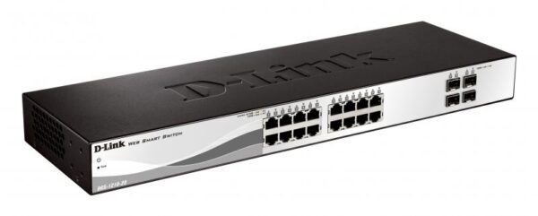 D-Link DGS-1210-20 L2/L3 Smart+ switch, 16x GbE, 4x RJ45/SFP, fanless