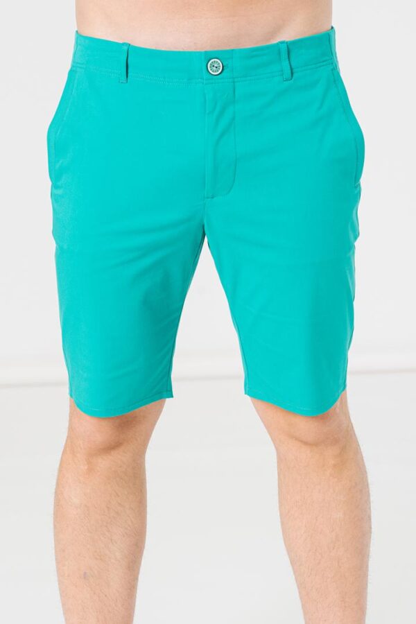 PANTALONI SCURT CASUAL BARBATI GREEN M - Image 3