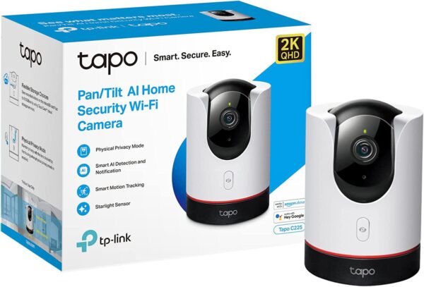 TP-LINK "Tapo Pan/Tilt AI Home Security Wi-Fi CameraSPEC: 2K (2560x1440) 4MP, Starlight Sensor, 2.4 GHz Wi-Fi, 802.11b/