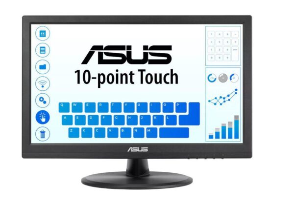 ASUS VT168HR computer monitor 39.6 cm (15.6") 1366 x 768 pixels WXGA LED Touchscreen Black