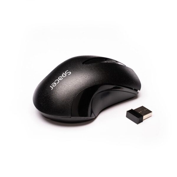 MOUSE USB OPTICAL WRL/BLACK SPMO-W12 SPACER