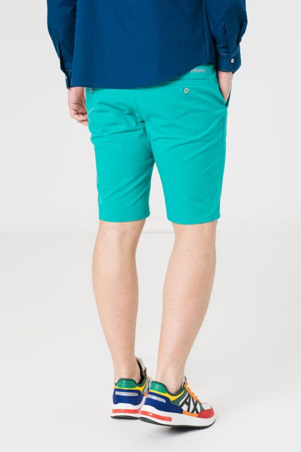 PANTALONI SCURT CASUAL BARBATI GREEN M - Image 4