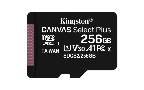 Mälukaart Kingston 256GB Micro SDHC Canvas Select +