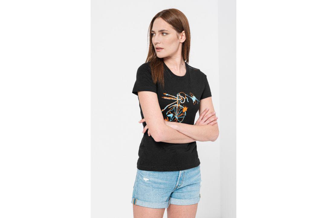 TSHIRT CASUAL F BICICLETA COLOR BLACK-M - Image 2