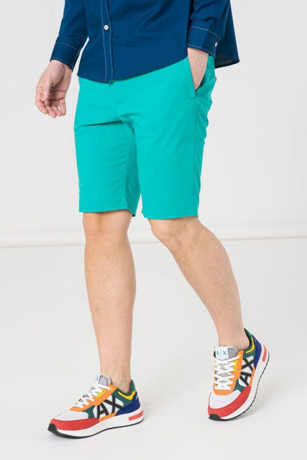 PANTALONI SCURT CASUAL BARBATI GREEN M - Image 6