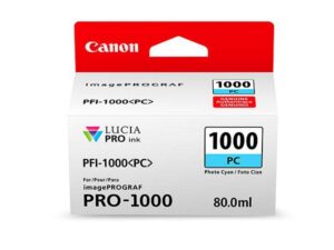 Canon PFI-1000 PC - 80 ml - foto-cyan - original - bl�cktank - f�r imagePROGRAF PRO-1000