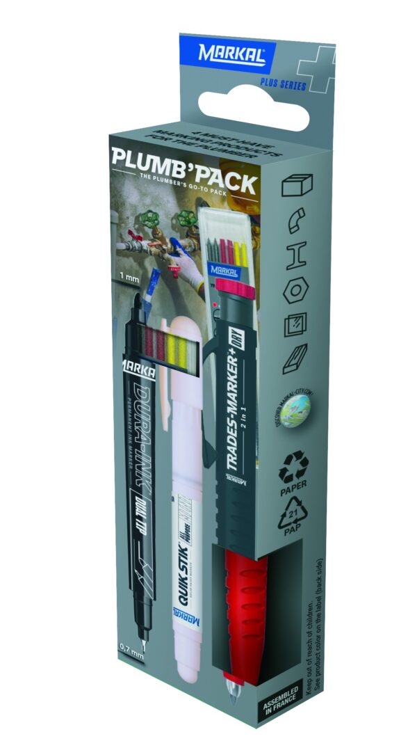 Plumber´s set of markers Markal PLUMB´PACK