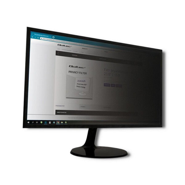 Qoltec 51055 display privacy filters Frameless display privacy filter 54.6 cm (21.5")