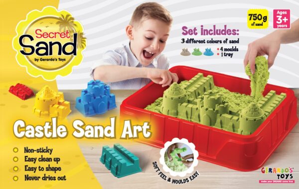 Gerardo's Toys Secret Sand modelleerimisliiv Loss alusega, 5 osa 750 g