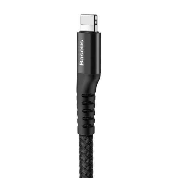 Baseus Lightning Fish eye Spring Data Cable 2A 1m Black (CALSR-01)