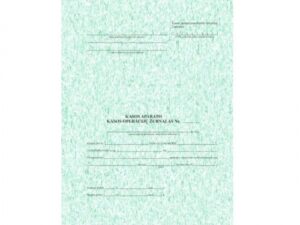 Journal of Cashier Operations EKA, A4, Vertical (74)  0720-031