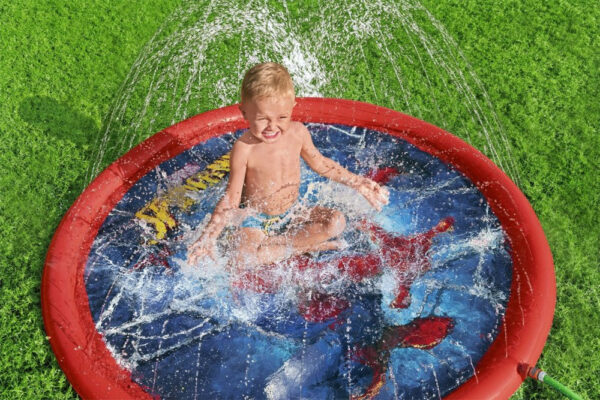 Inflatable Paddling Pool Mat With Fountain Spider-man 165 cm Bestway 98792 - Image 3