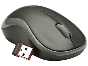 Logitech M185 - Mus - optisk - tr�dl�s - 2.4 GHz - tr�dl�s USB-mottagare - gr�