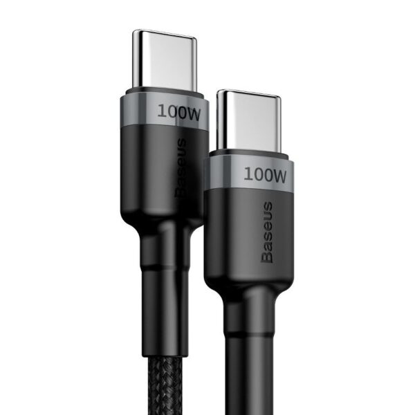 Baseus Cafule PD2.0 100W flash charging USB For Type-C cable (20V 5A)2m Gray+Black - Image 2