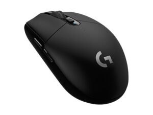 Logitech G G305 - Mus - optisk - 6 knappar - tr�dl�s - 2.4 GHz - tr�dl�s USB-mottagare - svart