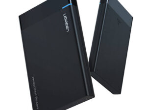 RACK extern Ugreen, "US221" pt HDD si SSD SATA 2.5" conectare USB 3.0 + USB Type-C, max 6 Gbps, ABS, negru "60735" (timbru verde 0.8 lei) - 6957303867356