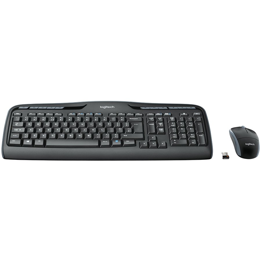 Logitech Wireless Combo MK330 - keyboard and mouse set - International NSEA - black