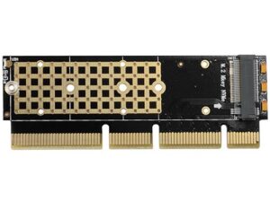 AXAGON PCEM2-1U PCI-E 3.0 16x - M.2 SSD NVMe, up to 80mm SSD, low profile 1U