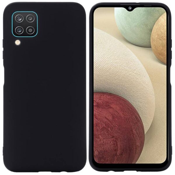 Mocco Ultra Slim Soft Matte 0.3 mm Silicone Case for Samsung Galaxy A12 / M12 Black