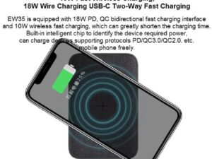 Orsen EW35 Wireless Power Bank 10000mAh black
